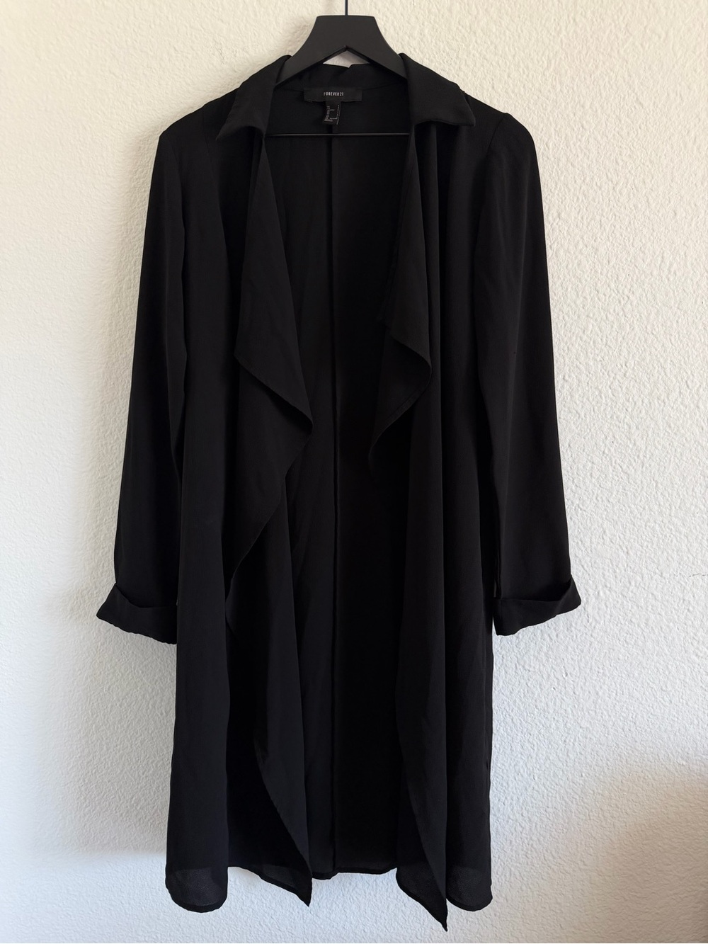 forever21 draped open front cardigan